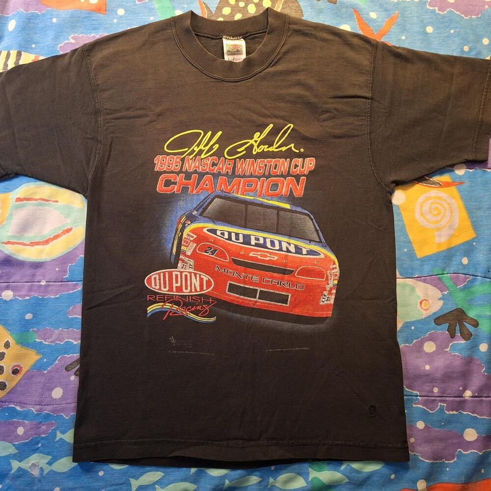 Vintage 1995 Jeff Gordon Winston Cup Champion NASCAR T-Shirt Men's Medium